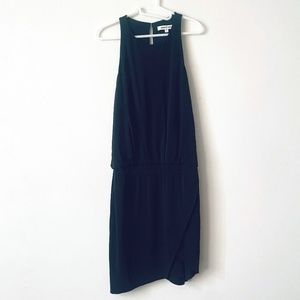 Elizabeth & James M Black Rowan Blouson Midi Dress